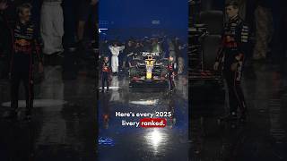 2025 F1 LIVERIES RANKED! #shorts #f1shorts #formula1 #f12025 #f1 #f1live