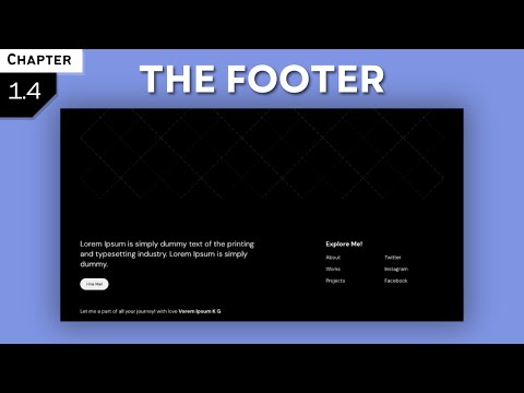 1.4 - The Footer for MERN APP!!