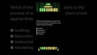 Cyber Quiz - Securing a host #cybersecurity