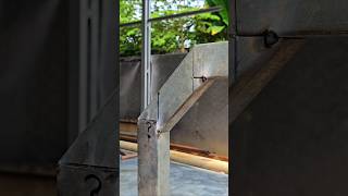 This trick will be very helpful when you are making a home staircase fabrication.