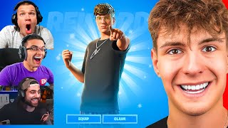 STREAMERS REACT TO THE CLIX ICON SKIN!