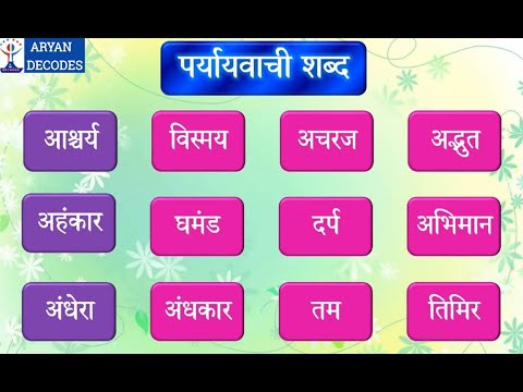 100 महत्वपूर्ण पर्यायवाची शब्द | Paryayvachi shabd | Synonym in Hindi | cbse | online classes | icse