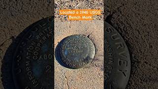 Located a 1946 USGS Bench Mark # found #located #USGS #mojavedesert #amazing #benchmark #jgkix