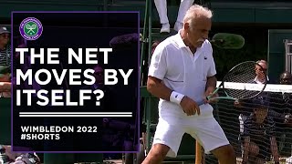 Mansour Bahrami and the Moving Wimbledon Net #shorts