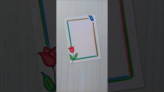 6 easy border design/project work designs/border design/border design for project/assignment #shorts