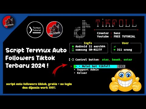 FREE TUTORIAL - Script Termux Auto Followers Tiktok Terbaru 2025 | Gratis Tanpa Login !!