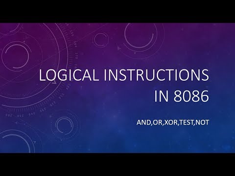 8086 Assembly Language For Beginners || Part 08 || Logical Instructions in 8086