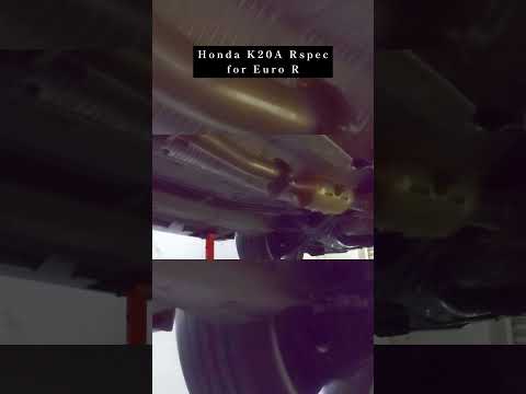 直管ホンダアコード　空吹かし　No Exhaust pipe 　HONDA ACCORD 【CL7-130】 K20A Rspec for Euro R