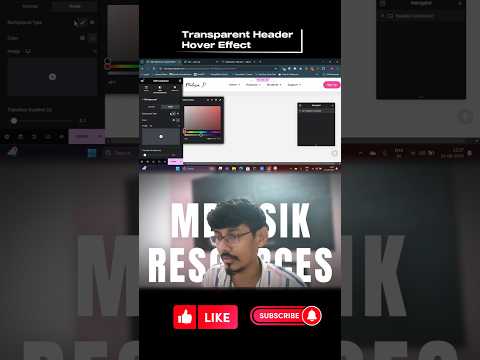 Sticky Transparent Header with Hover effect| Part 2 | Elementor Tutorial 2024 #elementor #shorts