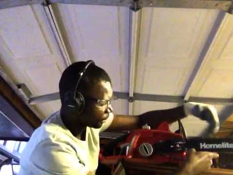 How to assemble a 16-inch Homelite electric chain saw