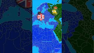 MUGHAL EMPIRE VS EUROPE 😱 #pakistan #countryballs #map #shorts #india