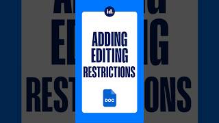Apply Editing Restrictions in Word