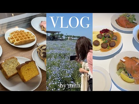 [Vlog] A fulfilling holiday for a Japanese office worker 4 days 💠 / Cafe tour / IKEA / Home cafe
