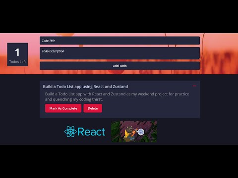Create a Minimalist Todo App with React and Zustand
