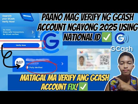 PAANO MAG-VERIFY NG GCASH ACCOUNT GAMIT ANG  NATIONAL ID| HOW TO VERIFY GCASH USING NATIONAL ID