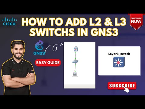 How to Add Layer 2 & Layer 3 Switches in GNS3 Complete Setup Guide by Ijaz Network Insights (2025)