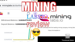 HOW TO EARN MONEY ONLINE // CLAIM 250 SATOSHI PER HOUR MININGLABS.IO REVIEW. +GIVEAWAY