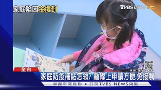 1孩童補助1萬! 家庭防疫補貼6/15線上申領｜TVBS新聞