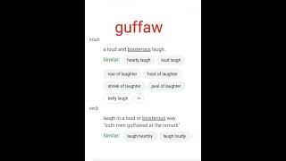 GRE VOCABULARY -guffaw#grevocab #englishvocabulary #toefl #ielts #gretest