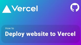 How to deploy your website to Vercel for free