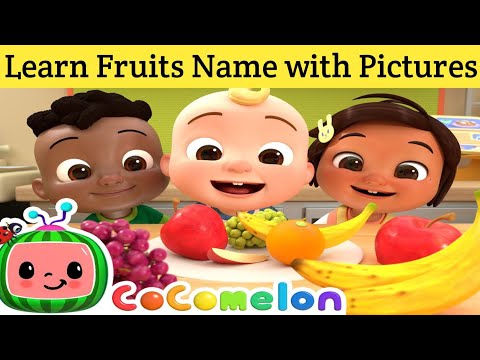 Fruits Name with pictures | learn Fruits name | toddlers learning fruits name