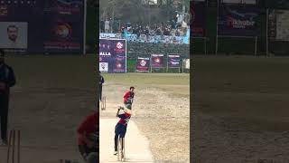 Stylish over the cover by Aizaz #sixescricket #cricket