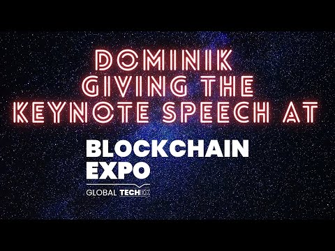 Speaking at the Blockchain Expo announcing major news!