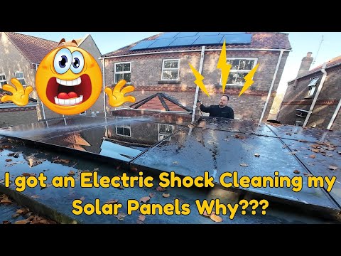 WARNING !!! Solar panels can give you a serious electric shock