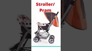 LuvLap Sunshine Stroller/Pram, Easy Fold, for Newborn Baby/Kids, 0-3 Years