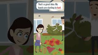 English Practice | Cleaning backyard #speakenglish  #english  #englishlanguage  #learnenglish
