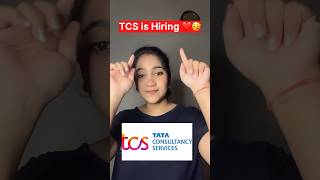 TCS Hiring 2024| For Freshers/ Experienced | Easy Apply| #shorts #tcs