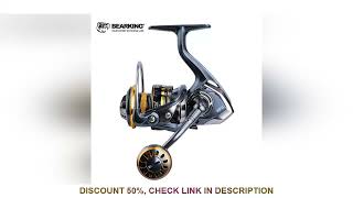 BEARKING brand New arrival Saltwater Fishing Reel Spinning 1000-6000 9+1BB 5.2:1 Max Drag 12KG Water