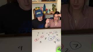 Last to circle a number wins! 😈 #game #challenge #couplechallenge #couple #gamenight