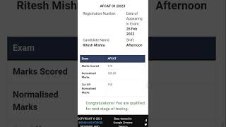 My AFCAT -2023 result😅 and SSB interview dates#afcat #results #afsb #ssb