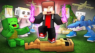 Dark JJ vs ITALIAN BRAINROT - Maizen Minecraft Animation