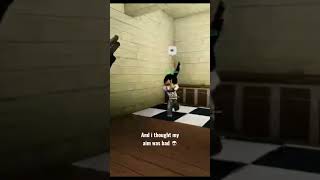 lucky shot 😭 #dahood #roblox  #dahoodroblox #dahoodvc #robloxvc #shorts #clips #lmao #funnymoments