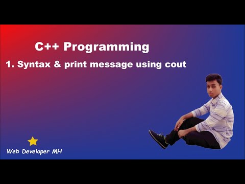 1. C++ Basic Syntax and Print message using cout.
