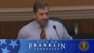 11-10-2015 City of Franklin, TN Board Of Mayor and Aldermen Meeting