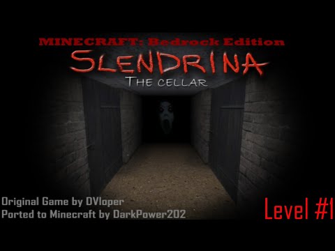 Minecraft PE{Slendrina-The-Cellar/Level#1} Horror Map|Full Map