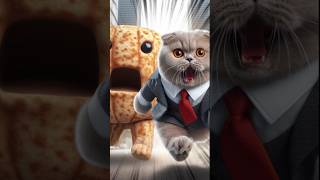 chased by food #ai #cat #funny