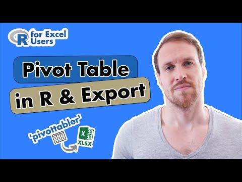 How to Create a Pivot Table in R Studio & Export to Excel | R for Excel Users & Beginners