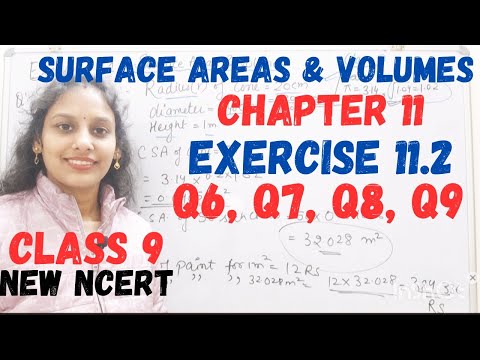Class 9 Maths | Surface Areas & Volumes | Exercise 11.2 | Q 6 to Q 9 #class9 #ncert #area #cbse #yt