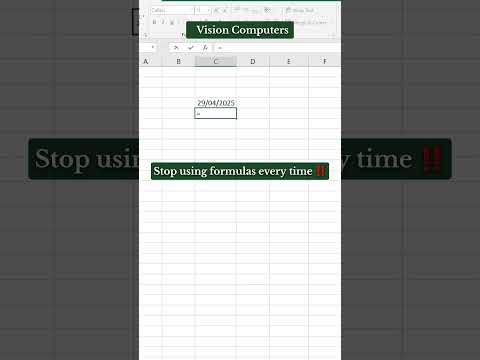 Stop Using Formula Every time ‼️Instead Try this trick 🔥#excel #exceltricks #exceltips #msexcel