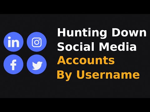 Hunting down social media accounts by username across social networks