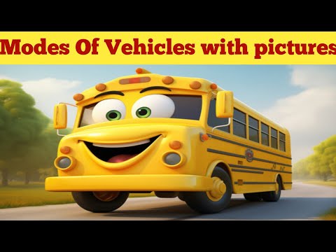 10 TRANSPORT 🚗🛵 names in English | Learn Vehicles names | Learning videos for kindergarten🚦🛺