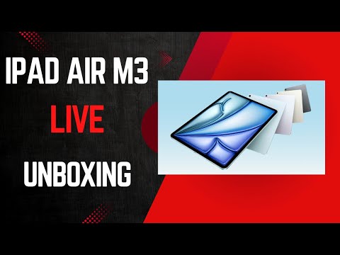 iPad Air (M3) Live Unboxing, Setup, and First Impressions