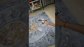 Varnish day || huge canvas painting #canvaspainting #canvasart #painting #varnish #shorts