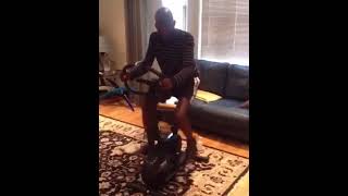 Asiwaju Bola Ahmed Tinubu shows off of bike to confirm he is fully ready and well