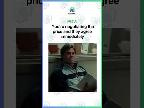 💰 Price negotiations can feel uncomfortable, but don't undervalue your work!📊 #BusinessMindset