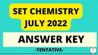 SET CHEMISTRY JULY 2022-ANSWER KEY